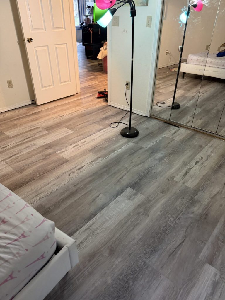 Bedroom after a residential move