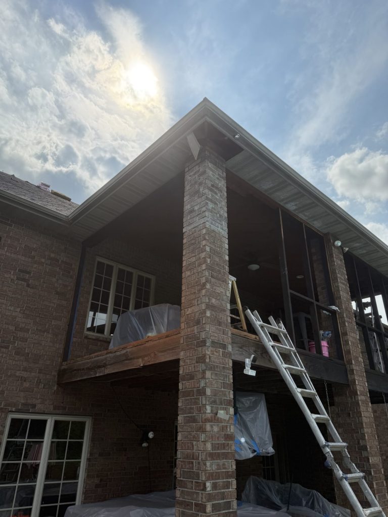 Aubrey-area home during a job
