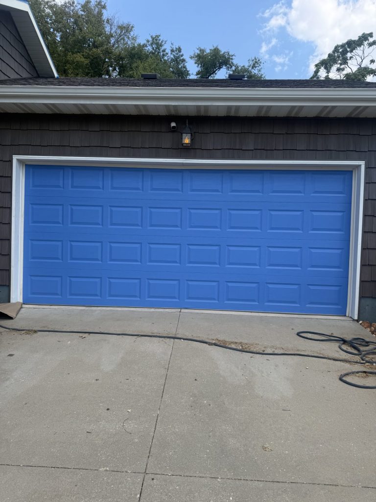 Residential garage at a local home
